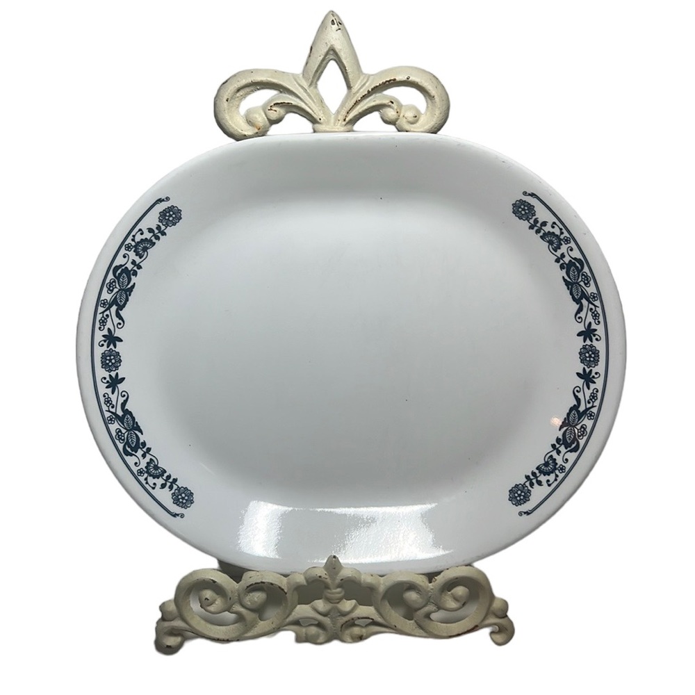 Corelle Old Town Blue vintage oval serving platter